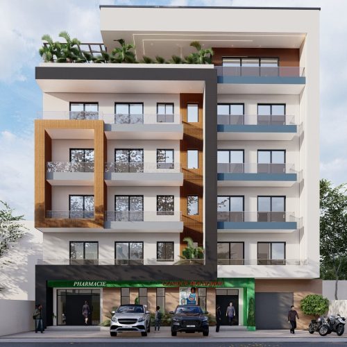 Modélisation Immeuble R+5 Doumaya