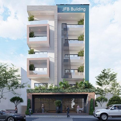 Modélisation Immeuble R+6 Dixinn