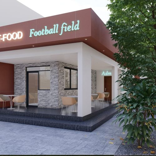 Modélisation aménagement terrain de foot